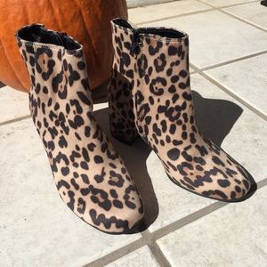 Cheetah Print Booties